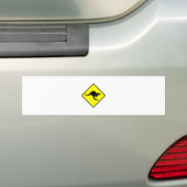KANGAROO CROSSING - down under/oz/australia/aussie Bumpersticker (Op auto)