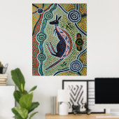 Kangaroo Dreaming Poster (Thuiskantoor)