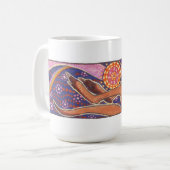 Kangaroo Dreaming the Dawn Koffiemok (Voorkant links)