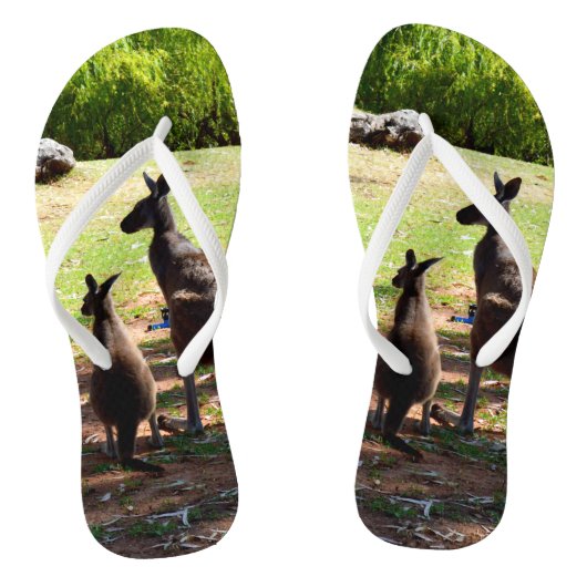 Kangaroo en haar Joey, Teenslippers (Voetbed)
