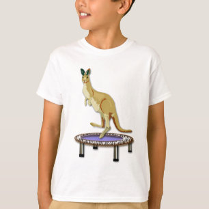 Kangaroo en Trampoline T-shirt