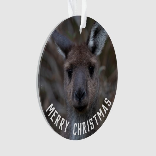 Kangaroo Face Australie Joyeux Noël (devant)