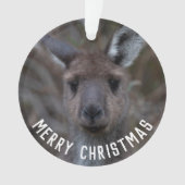 Kangaroo Face Australie Joyeux Noël (devant)