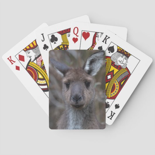 Kangaroo Face Pokerkaarten (Achterkant)
