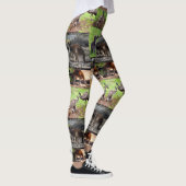 Kangaroo Foto Collage, Dames Leggings (Rechts)