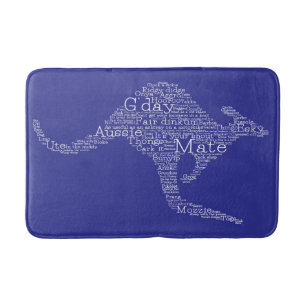 Kangaroo gemaakt van Australische slang Badmat