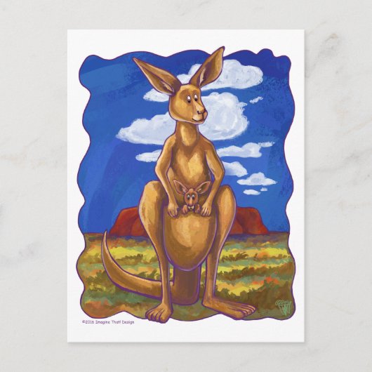 Kangaroo Gifts & Accessoires Briefkaart (Voorkant)