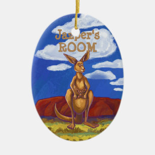 Kangaroo Gifts & Accessoires Keramisch Ornament
