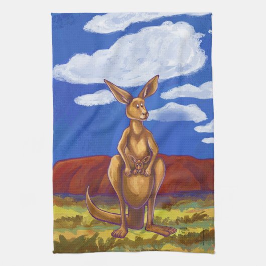 Kangaroo Gifts & Accessoires Theedoek (Verticaal)