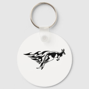 Kangaroo Hopping Sleutelhanger