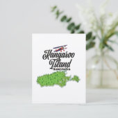 Kangaroo Island Australia-kaart (Staand voorkant)