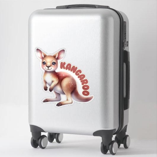 KANGAROO (JOEY) - STICKER DE NURSERY (Sur valise)