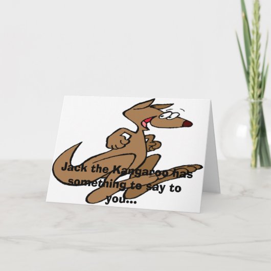 Kangaroo Kaart (Voorkant)