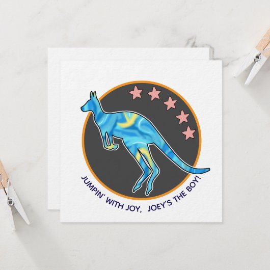 kangaroo kaart (Voorkant / Achterkant in situ)