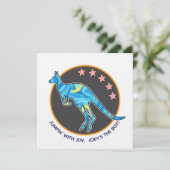 kangaroo kaart (Staand voorkant)