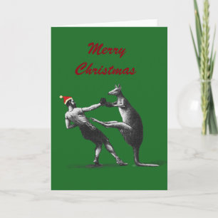 kangaroo kerstmis feestdagen kaart