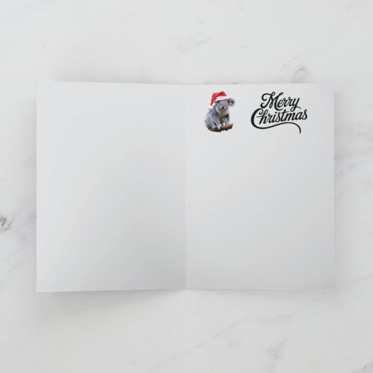 Kangaroo Kerstmis Kaart (Binnen)