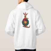 Kangaroo kerstSterrennacht Hoodie (Achterkant)