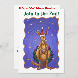 Kangaroo kerstSterrennacht Kaart