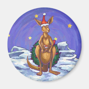 Kangaroo kerstSterrennacht Magneet