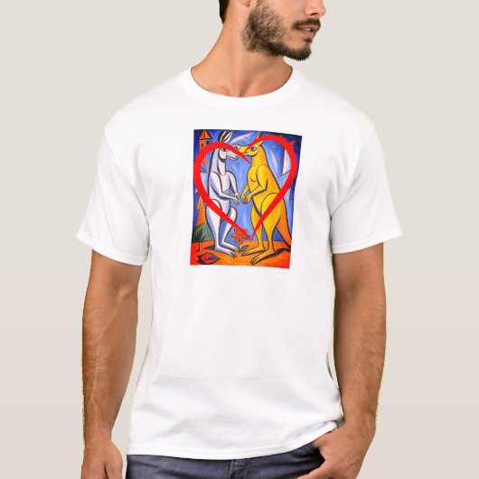 Kangaroo Love T-shirt (Voorkant)