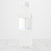 Kangaroo mama en Baby Joey Blue Shower Waterfles Etiket (Achterkant)