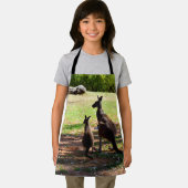 Kangaroo met haar Joey, Kinder full print Schort (Insitu)
