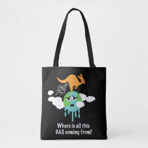 Kangaroo Methane Fart Draagtas