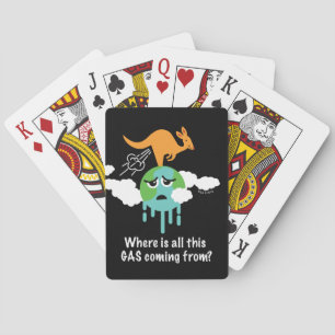 Kangaroo Methane Fart Pokerkaarten