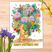 Kangaroo Moederdag briefkaart van Nicole Janes