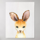 Kangaroo Nursery Art Print (Voorkant)