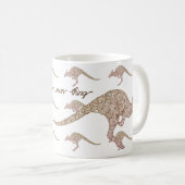 Kangaroo of wallaby gezegde: Doe je eigen ding Koffiemok (Voorkant rechts)