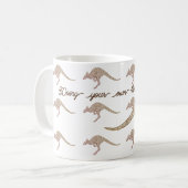 Kangaroo of wallaby gezegde: Doe je eigen ding Koffiemok (Voorkant links)