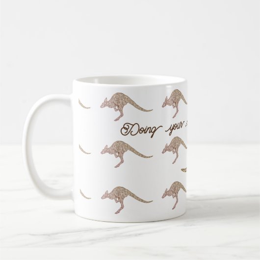 Kangaroo of wallaby gezegde: Doe je eigen ding Koffiemok (Links)