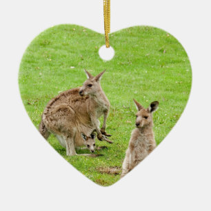 Kangaroo-ontwerp Keramisch Ornament
