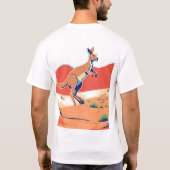 Kangaroo-ontwerp T-shirt (Achterkant)