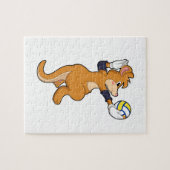 Kangaroo op volleybalsport legpuzzel (Horizontaal)