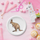 Kangaroo Papieren Bordje (Feest)