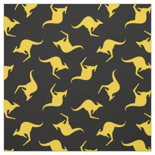 Kangaroo Pattern Stof