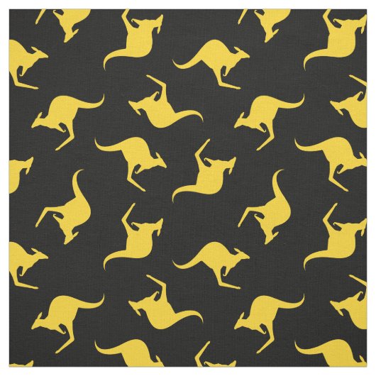 Kangaroo Pattern Stof (Swatch)