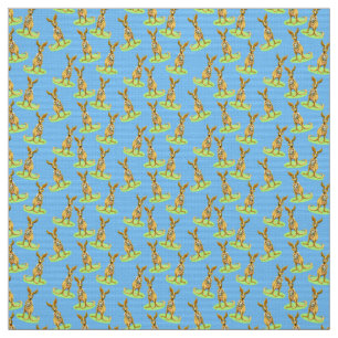 Kangaroo Pattern Stof