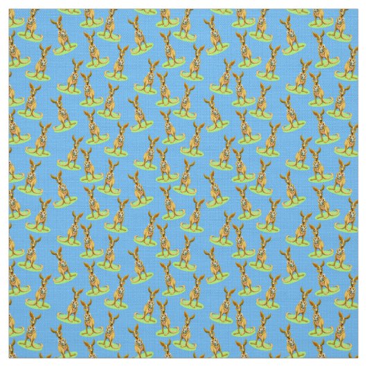 Kangaroo Pattern Stof (Swatch)