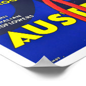 Kangaroo paws Australia vintage Poster (Hoek)