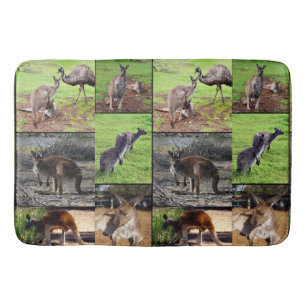 Kangaroo Photo Collage Badmat