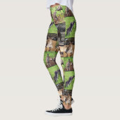 Kangaroo Photo Collage, Dames Leggings (Gauche)