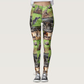 Kangaroo Photo Collage, Dames Leggings (Devant)