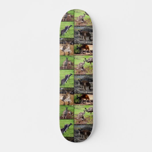 Kangaroo Photo Collage, Skateboard (Devant)