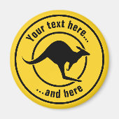 Kangaroo-pictogram Magneet (Voorkant)