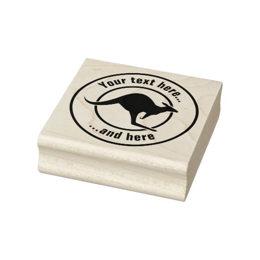 Kangaroo-pictogram Rubberstempel (Stempel)