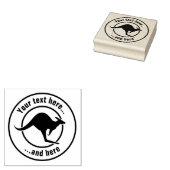 Kangaroo-pictogram Rubberstempel (Gestempeld)